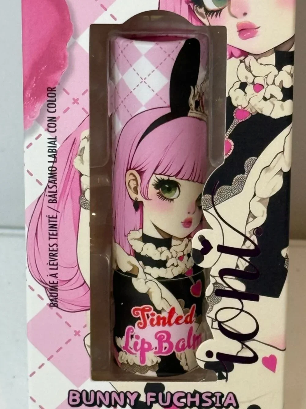 Ioni Dolly's Adventure Bunny Fuchsia Tinted Lip Balm